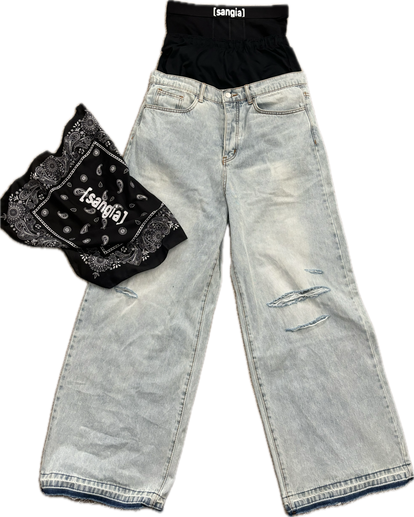 SANGIA TRIPLE SAG DENIM